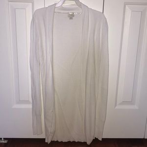 White cardigan